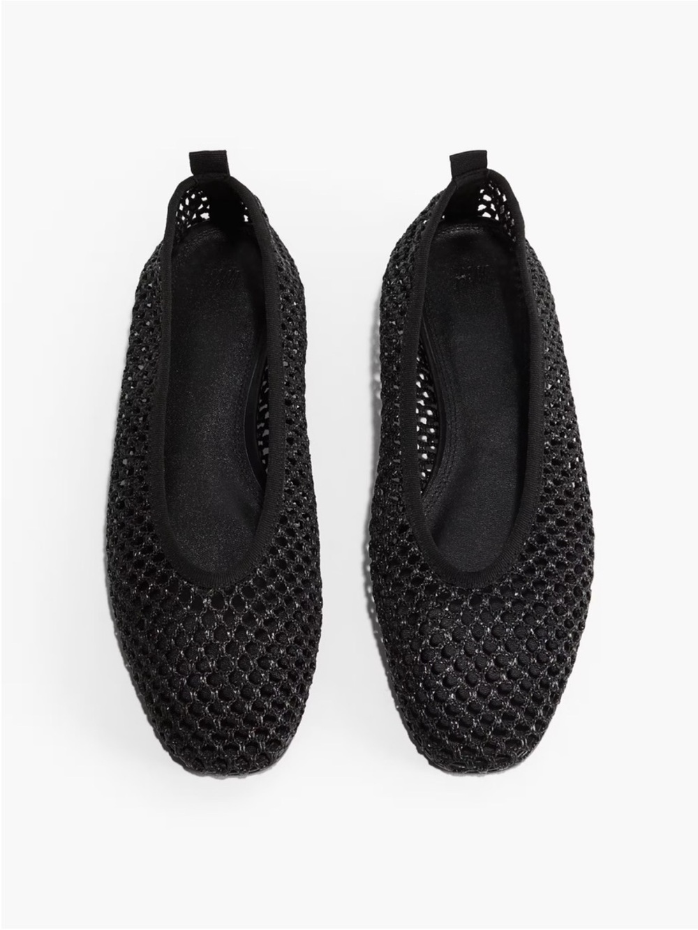 H&M Black Knit Ballet Flats